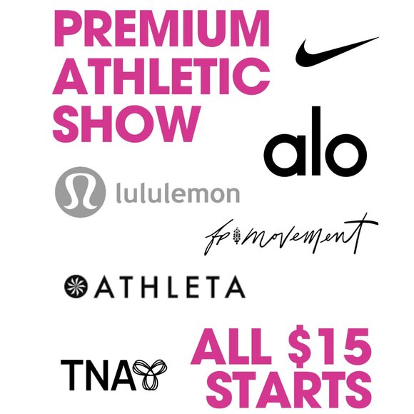 WOMEN'S PREMIUM ATHLETIC SHOW | ALL $15 STARTS | Alo, Lululemon, & More - Picture 1 of 1